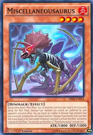 Image of Miscellaneousaurus (SR04-EN014) - Structure Deck: Dinosmasher's Fury 1st Edition
