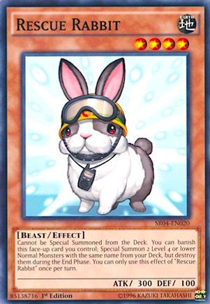 Image of Rescue Rabbit (SR04-EN020) - Structure Deck: Dinosmasher's Fury 1st Edition