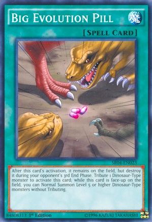 Image of Big Evolution Pill (SR04-EN023) - Structure Deck: Dinosmasher's Fury 1st Edition