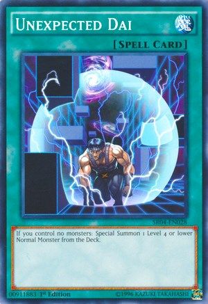 Image of Unexpected Dai (SR04-EN028) - Structure Deck: Dinosmasher's Fury 1st Edition