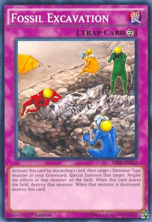 Image of Fossil Excavation (SR04-EN032) - Structure Deck: Dinosmasher's Fury 1st Edition