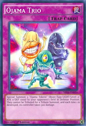 Image of Ojama Trio (SR04-EN034) - Structure Deck: Dinosmasher's Fury 1st Edition