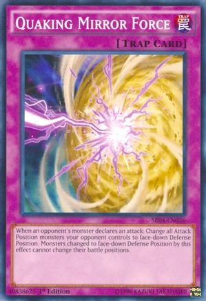 Image of Quaking Mirror Force (SR04-EN036) - Structure Deck: Dinosmasher's Fury Unlimited