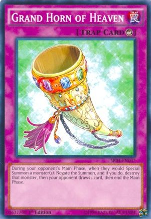 Image of Grand Horn of Heaven (SR04-EN037) - Structure Deck: Dinosmasher's Fury 1st Edition