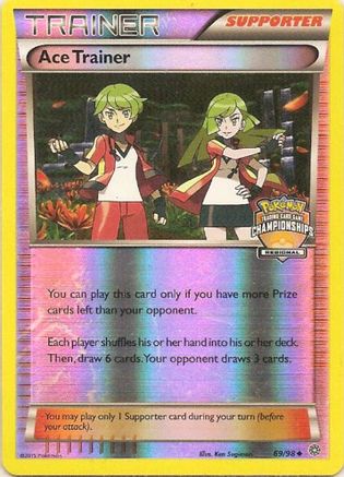 Image of Ace Trainer - 69/98 (Regional Championships)/98  - Reverse Holofoil League & Championship Cards - Promo