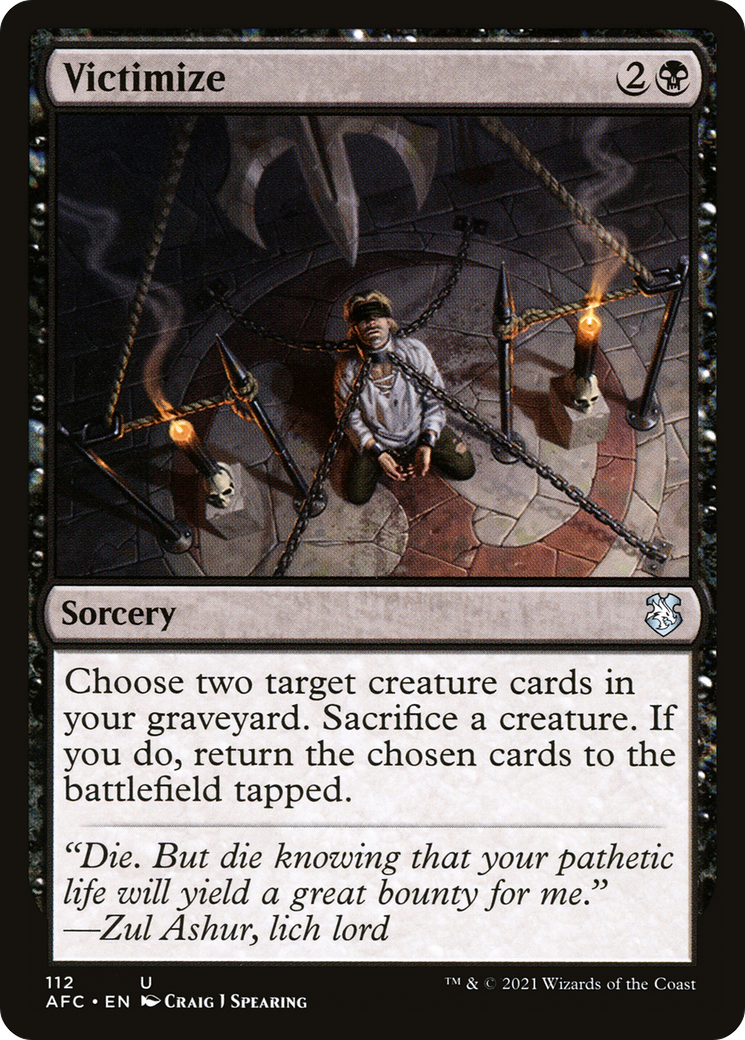 Image of Victimize (AFC-112) - Forgotten Realms Commander