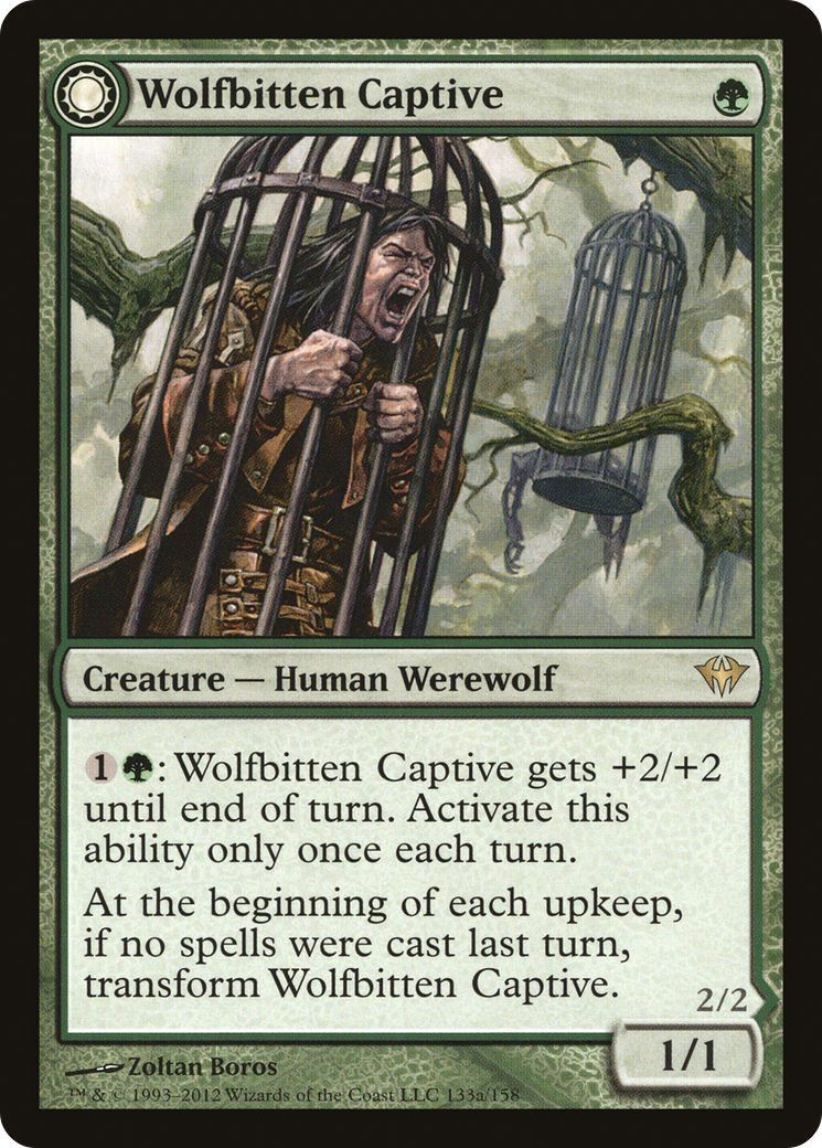 Image of Wolfbitten Captive (DKA-133) - Dark Ascension: (Double Faced Transform) Foil