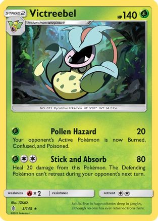 Image of Victreebel 003/145  SM  Guardians Rising - Rare