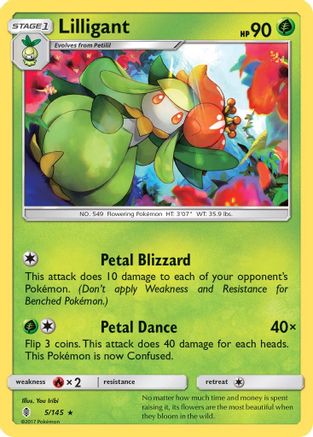 Image of Lilligant 005/145  SM  Guardians Rising - Rare