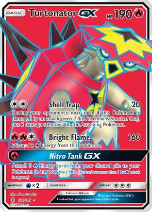 Image of Turtonator GX (Full Art) 131/145  - Holofoil SM  Guardians Rising - Ultra Rare