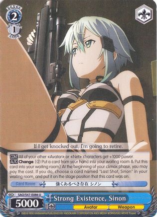 Image of Strong Existence, Sinon (SAO/S47-E086 U) - Sword Art Online Re: Edit