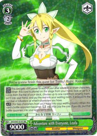 Image of Adventure with Everyone, Leafa (SAO/S47-E107 RR) - Sword Art Online Re: Edit