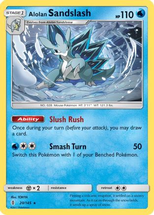 Image of Alolan Sandslash 020/145  SM  Guardians Rising - Rare