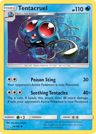 Image of Tentacruel 024  SM  Guardians Rising - Uncommon