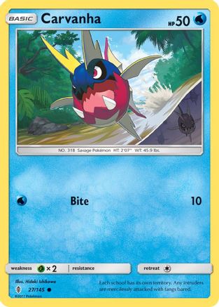 Image of Carvanha 027  SM  Guardians Rising - Common