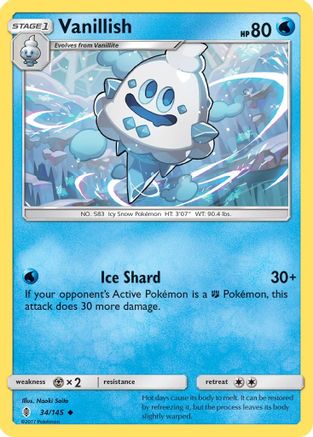 Image of Vanillish 034  SM  Guardians Rising - Uncommon