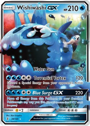 Image of Wishiwashi GX 038/145  - Holofoil SM  Guardians Rising - Ultra Rare