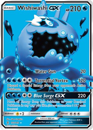 Image of Wishiwashi GX (Full Art) 133  - Holofoil SM  Guardians Rising - Ultra Rare