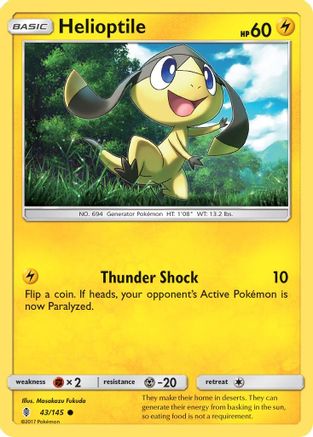 Image of Helioptile 043  SM  Guardians Rising - Common