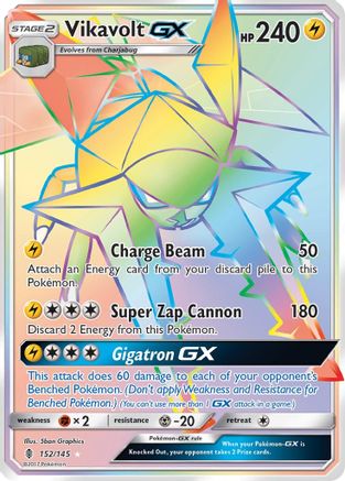 Image of Vikavolt GX (Secret) 152  - Holofoil SM  Guardians Rising - Secret Rare
