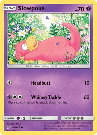 Image of Slowpoke 048/145  SM  Guardians Rising - Common
