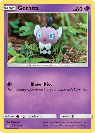 Image of Gothita 052/145  - Reverse Holofoil SM  Guardians Rising - Common