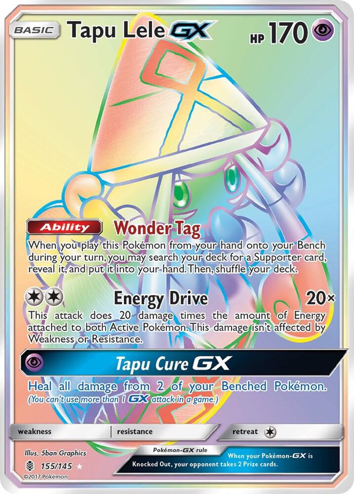 * Pokemon Tapu Lele GX (Secret) - SM - Guardians Rising (SM02) LP