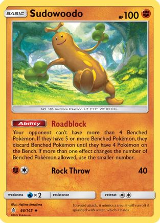 Image of Sudowoodo 066/145  SM  Guardians Rising - Uncommon