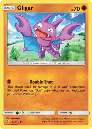 Image of Gligar 067/145  SM  Guardians Rising - Common