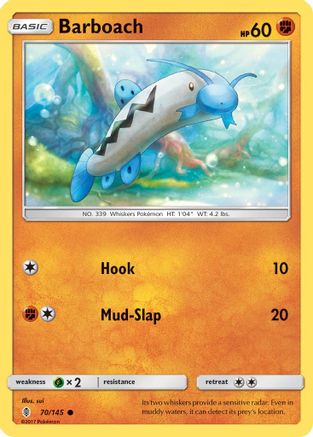 Image of Barboach 070  - Reverse Holofoil SM  Guardians Rising - Common
