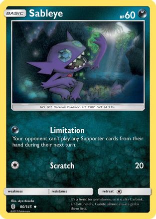 Image of Sableye 080/145  SM  Guardians Rising - Uncommon