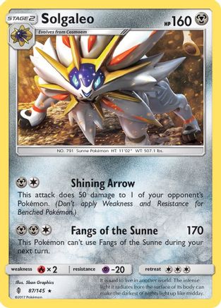 Image of Solgaleo 087/145  SM  Guardians Rising - Rare