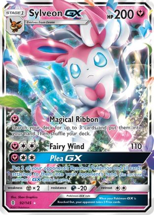 Image of Sylveon GX 092/145  - Holofoil SM  Guardians Rising - Ultra Rare