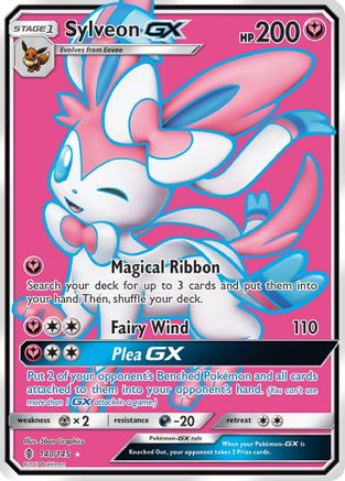 Image of Sylveon GX (Full Art) 140/145  - Holofoil SM  Guardians Rising - Ultra Rare