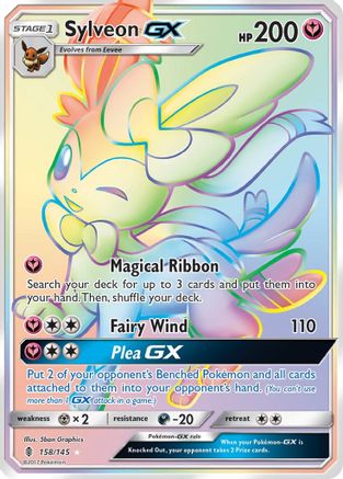 Image of Sylveon GX (Secret) 158  - Holofoil SM  Guardians Rising - Secret Rare
