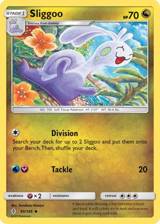 Image of Sliggoo 095/145  - Reverse Holofoil SM  Guardians Rising - Uncommon