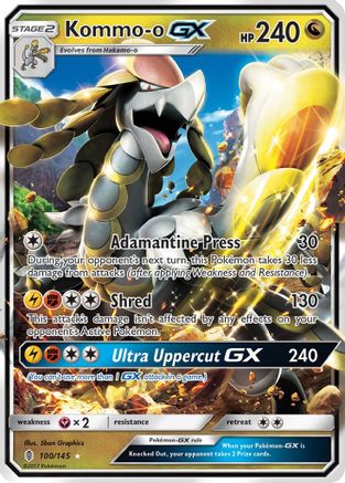 Image of Kommo-o GX 100/145  - Holofoil SM  Guardians Rising - Ultra Rare