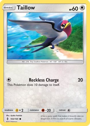 Image of Taillow 103/145  SM  Guardians Rising - Common