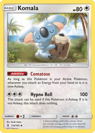 Image of Komala 114/145  - Reverse Holofoil SM  Guardians Rising - Uncommon