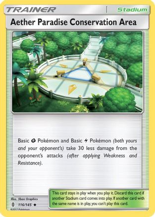 Image of Aether Paradise Conservation Area 116/145  SM  Guardians Rising - Uncommon