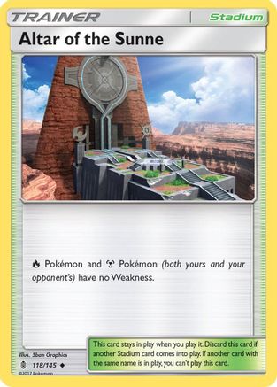 Image of Altar of the Sunne 118/145  SM  Guardians Rising - Uncommon