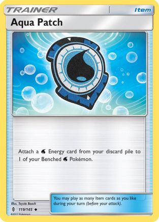 Image of Aqua Patch 119/145  - Reverse Holofoil SM  Guardians Rising - Uncommon