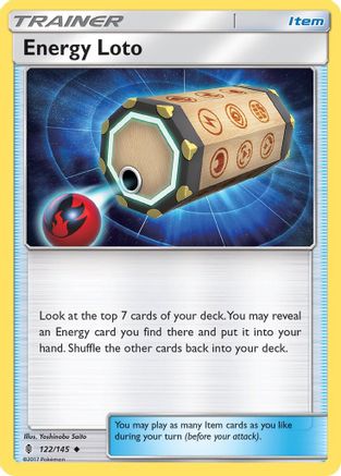 Image of Energy Loto 122/145  SM  Guardians Rising - Uncommon