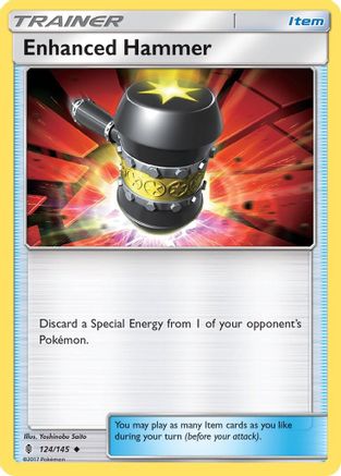 Image of Enhanced Hammer 124/145  - Reverse Holofoil SM  Guardians Rising - Uncommon