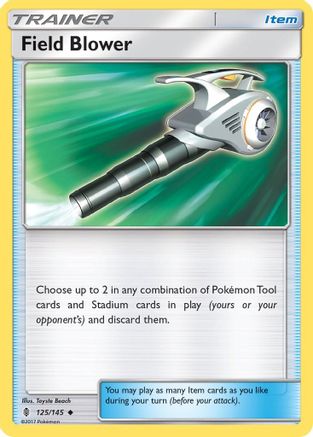 Image of Field Blower 125/145  - Reverse Holofoil SM  Guardians Rising - Uncommon