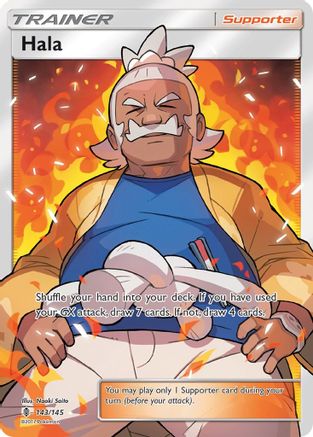 Image of Hala (Full Art) 143/145  - Holofoil SM  Guardians Rising - Ultra Rare