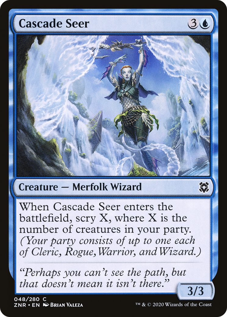 Image of Cascade Seer (ZNR-048) - Zendikar Rising