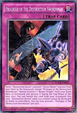 Image of Prologue of the Destruction Swordsman (MACR-EN075) - Maximum Crisis 1st Edition