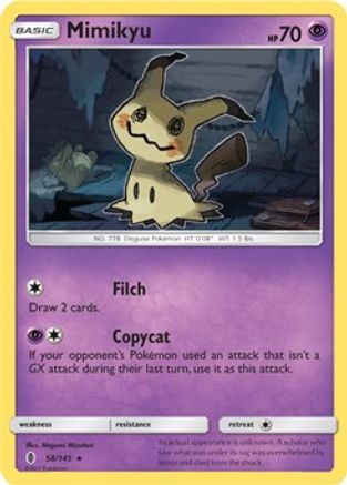 Image of Mimikyu 058/145  Deck Exclusives - Rare