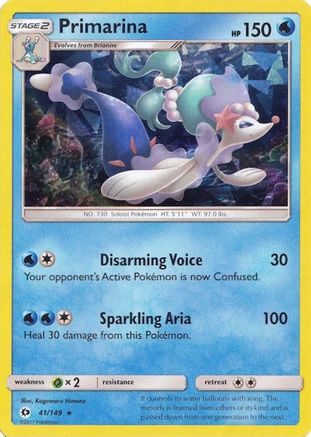 Image of Primarina 041/149  - Holofoil Deck Exclusives - Holo Rare